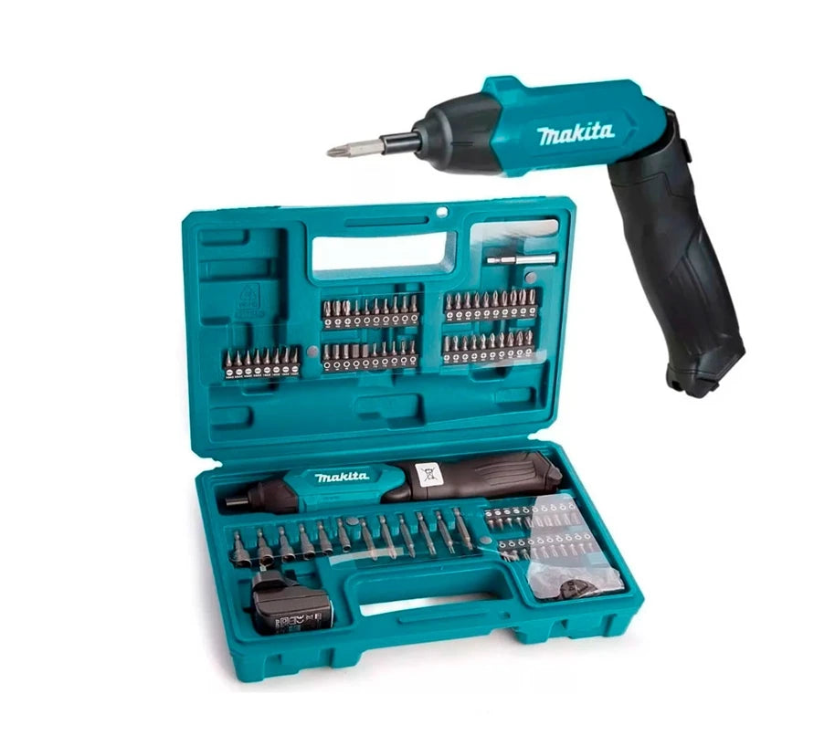 ATORNILLADOR INALAMBRICO DE LITIO MAKITA DF001DW CON JUEGO 81 PZA DE PUNTAS Y CARGADOR SALIDA USB-Herramienta-MAKITA-Bsai Seguridad & Controles