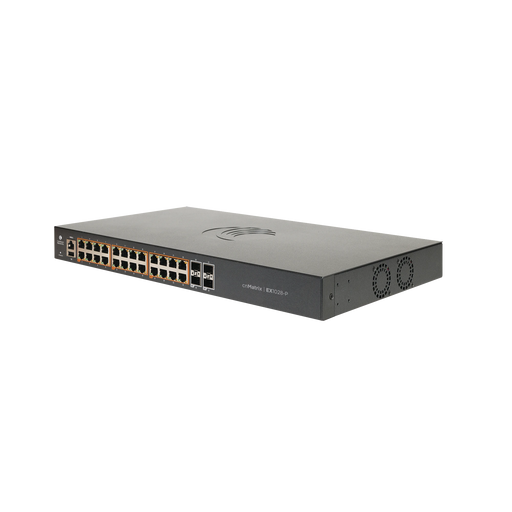 SWITCH CNMATRIX EX1028 DE 24 PUERTOS POE 802.3AF/AT, 200 W, GIGABIT ETHERNET Y 4 SFP, CAPA 2, GESTIÓN EN LA NUBE-Inyectores PoE-CAMBIUM NETWORKS-MX-EX1028PXA-0-Bsai Seguridad & Controles