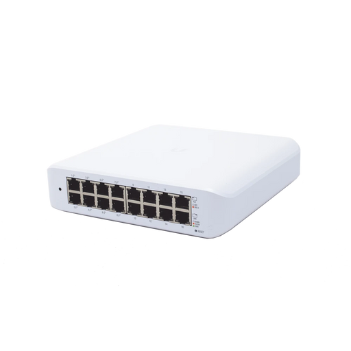 SWITCH UNIFI LITE ADMINISTRABLE POE DE 16 PUERTOS 10/100/1000 MBPS (8 PUERTOS 802.3AF/AT), 45 W-Switches-UBIQUITI NETWORKS-USW-LITE-16-POE-Bsai Seguridad & Controles