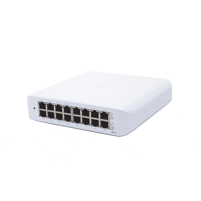 SWITCH UNIFI LITE ADMINISTRABLE POE DE 16 PUERTOS 10/100/1000 MBPS (8 PUERTOS 802.3AF/AT), 45 W-Switches-UBIQUITI NETWORKS-USW-LITE-16-POE-Bsai Seguridad & Controles