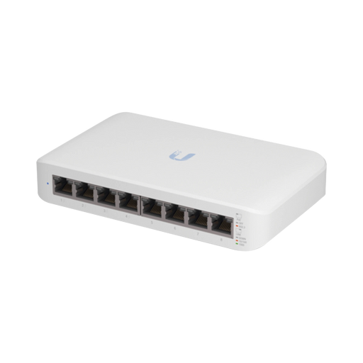 SWITCH UNIFI LITE ADMINISTRABLE POE DE 8 PUERTOS 10/100/1000 MBPS (4 PUERTOS 802.3AF/AT), 52 W-Switches-UBIQUITI NETWORKS-USW-LITE-8-POE-Bsai Seguridad & Controles