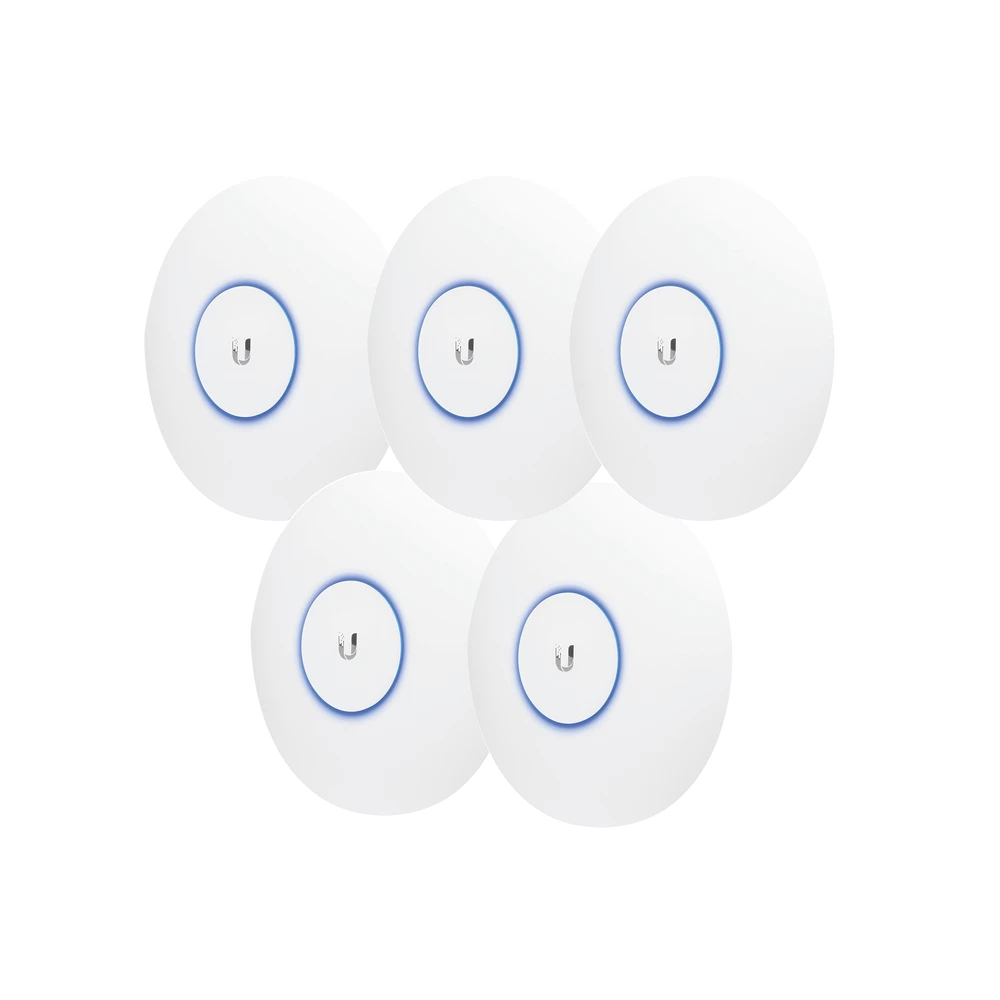 PAQUETE DE 5 ACCESS POINT UNIFI DOBLE BANDA 802.11AC MIMO 3X3 PARA INTERIOR, POE AF/AT, SOPORTA 250 CLIENTES, HASTA 1.3 GBPS-Redes WiFi-UBIQUITI-Bsai Seguridad & Controles