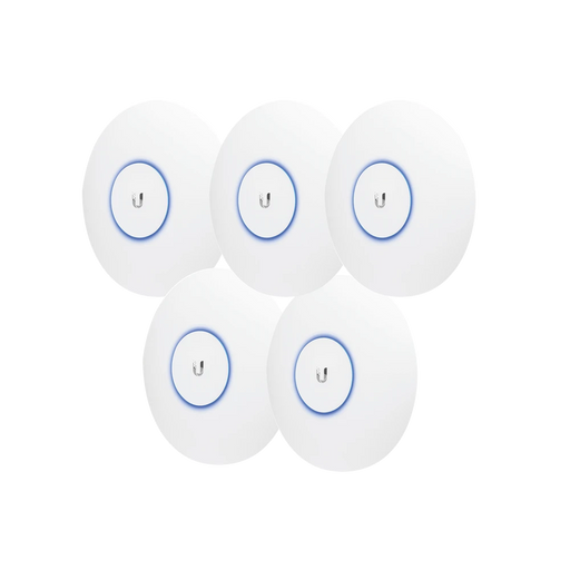 PAQUETE DE 5 ACCESS POINT UNIFI DOBLE BANDA 802.11AC MIMO 3X3 PARA INTERIOR, POE AF/AT, SOPORTA 250 CLIENTES, HASTA 1.3 GBPS-Redes WiFi-UBIQUITI-UAP-AC-PRO-5-Bsai Seguridad & Controles