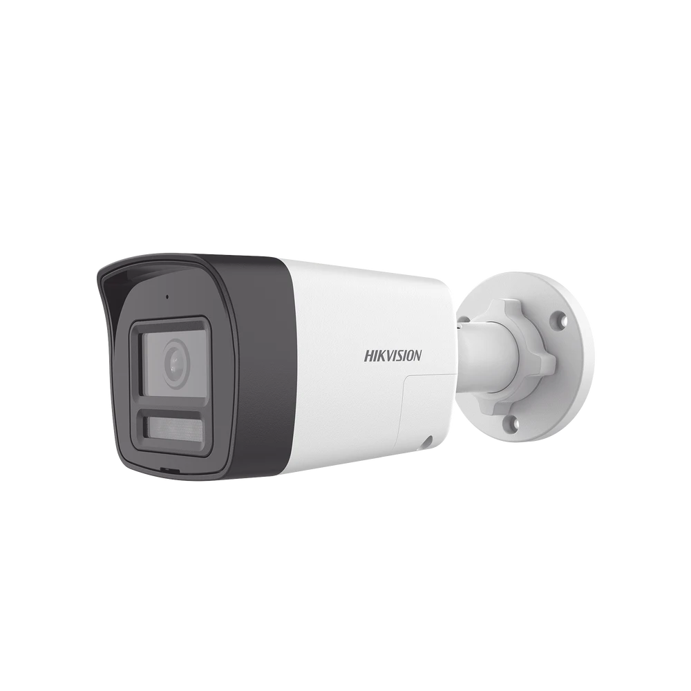 [AUDIO BIDIRECCIONAL + DUAL LIGHT + COLORVU] BALA TURBOHD 2 MEGAPIXEL (1080P) / LENTE 2.8 MM / 30 MTS IR EXIR + 20 MTS LUZ BLANCA / MICRÓFONO Y BOCINA INTEGRADO / EXTERIOR IP67 / METAL / DWDR-Cámaras-HIKVISION-Bsai Seguridad & Controles