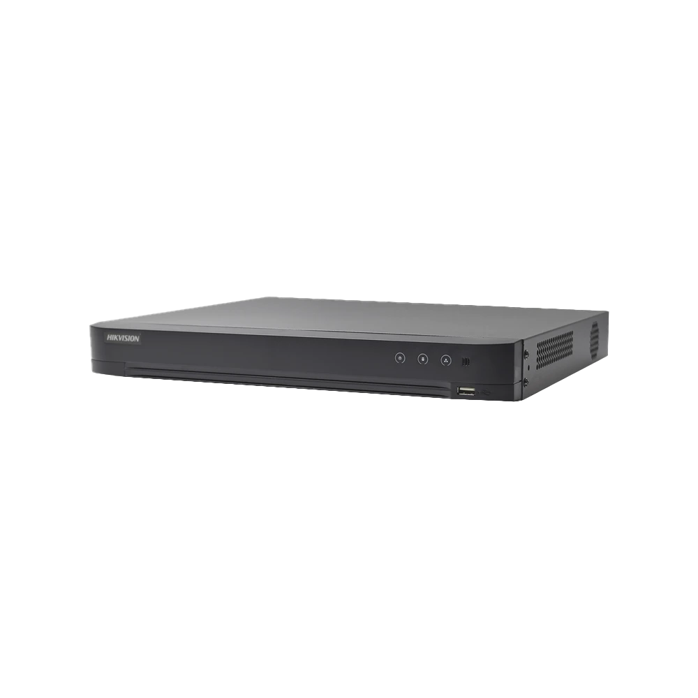 (AUDIO BIDIRECCIONAL) DVR 32 CANALES TURBOHD + 8 CANALES IP / 5 MEGAPIXEL LITE - 3K LITE / ACUSENSE / RECONOCIMIENTO FACIAL / AUDIO POR COAXITRON / 2 BAHÍAS DE DISCO DURO / H.265+ / SALIDA DE VIDEO EN FULL HD-Cámaras-HIKVISION-Bsai Seguridad & Controles