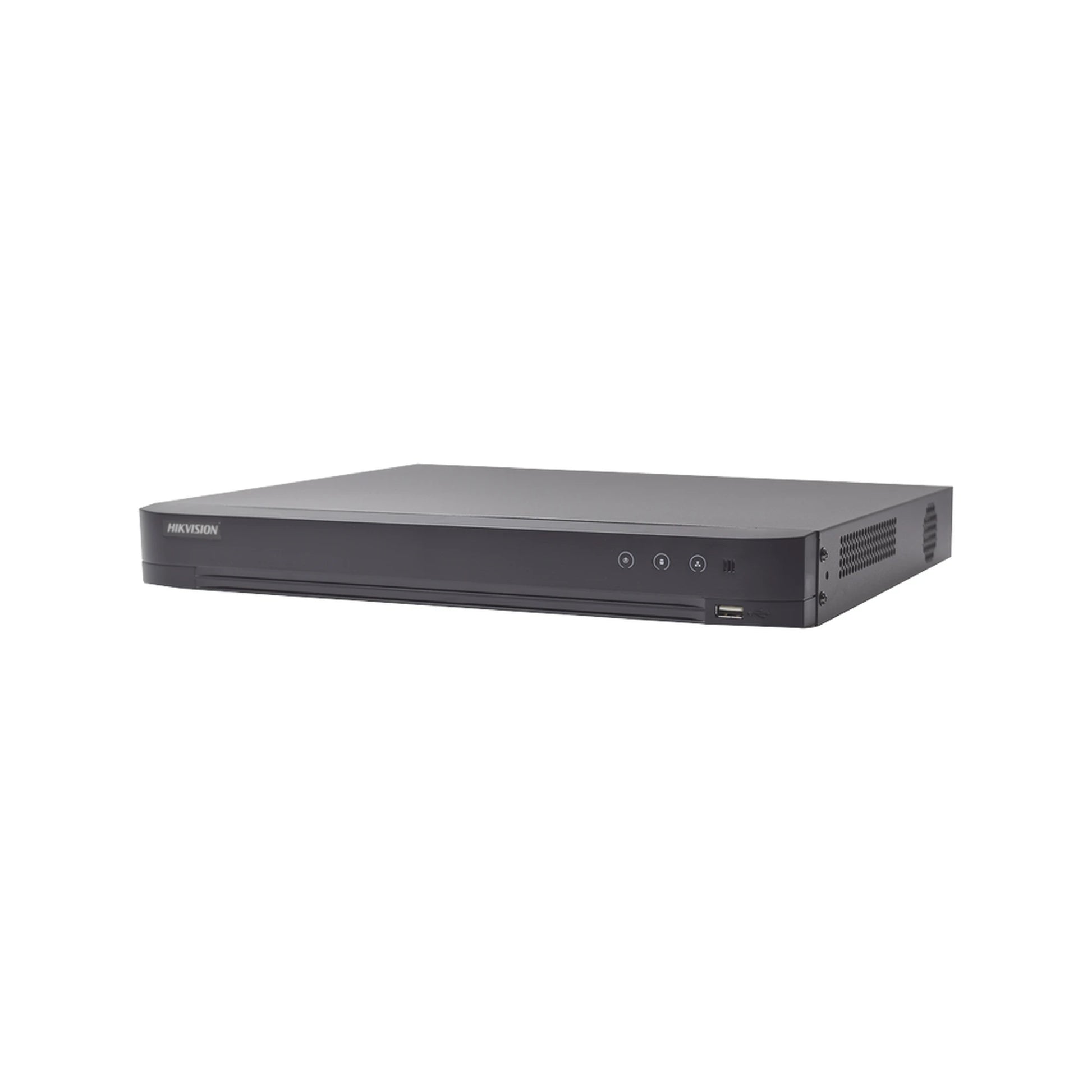 (ACUSENSE / EVITA FALSAS ALARMAS) DVR 4 MEGAPIXEL / 16 CANALES TURBOHD + 8 CANALES IP / SALIDAS DE VIDEO VGA Y HDMI INDEPENDIENTES / 1 BAHÍA DE DISCO DURO / AUDIO POR COAXITRON-Cámaras-HIKVISION-Bsai Seguridad & Controles