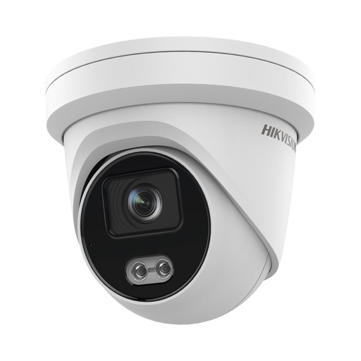 TURRET IP 4 MEGAPIXEL / IMAGEN A COLOR 24/7 / LENTE 4 MM / LUZ BLANCA 40 MTS / EXTERIOR IP67 / MICRÓFONO INTEGRADO / WDR 120 DB / AUDIO Y ALARMA-Cámaras IP-HIKVISION-DS-2CD3347G2-LS(U)(C)-Bsai Seguridad & Controles