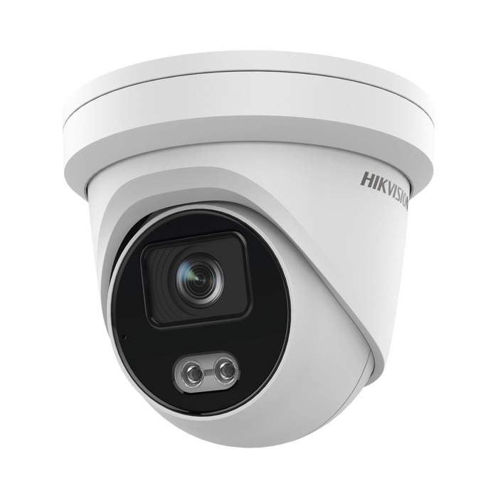 TURRET IP 4 MEGAPIXEL / IMAGEN A COLOR 24/7 / LENTE 4 MM / LUZ BLANCA 40 MTS / EXTERIOR IP67 / MICRÓFONO INTEGRADO / WDR 120 DB / AUDIO Y ALARMA-Cámaras IP-HIKVISION-DS-2CD3347G2-LS(U)(C)-Bsai Seguridad & Controles