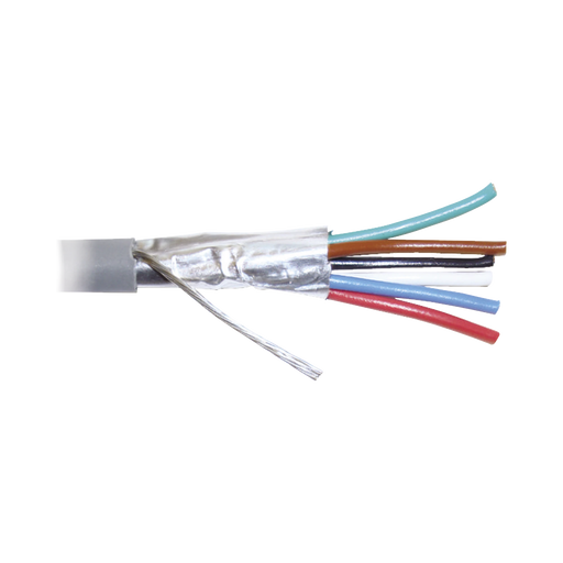 BOBINA DE 305 METROS DE CABLE 8 CONDUCTORES, 22 AWG, TIPO CMR, DE COLOR GRIS PARA APLICACIONES EN ALARMAS DE INTRUSIÓN /CONTROL DE ACCESO/INTERFONOS Y TV PORTEROS/AUTOMATIZACIÓN/AUDIO Y VOCEO.-Cableado-VIAKON-WZ12-Bsai Seguridad & Controles