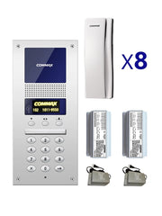 COMMAX AUDIOGATEPACK8 - PAQUETE DE AUDIOPORTERO PARA EDIFICIOS DEPARTAMENTALES/ INCLUYE FRENTE DE CALLE, 8 AURICULARES, 2 DISTRIBUIDORES CCU204AGF, 2 FUENTES DE 24 VDC / #AUDIOGATE-Audioporteros-COMMAX-Bsai Seguridad & Controles