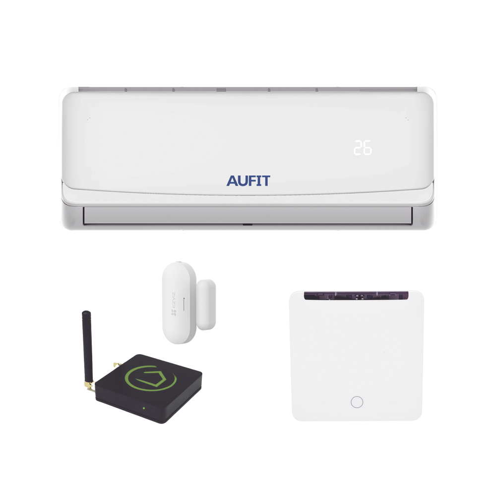 KIT PARA AUTOMATIZACIÓN / COMPATIBLE CON CUALQUIER MINISPLIT AUFIT / TERMOSTATO IR2900ZW / CONTACTO MAGNÉTICO INALÁMBRICO CST2C-Automatización - Casa Inteligente-AUFIT-Bsai Seguridad & Controles