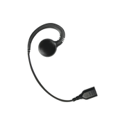 AURICULAR GIRATORIO CON GANCHO EN FORMA DE G CON CABLE DE FIBRA TRENZADA Y CONECTOR SNAP. REQUIERE MICRÓFONO DE SOLAPA DE 1 O 2 HILOS DE LA SERIE SNAP.-Accesorios para KENWOOD-PRYME-Bsai Seguridad & Controles