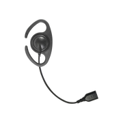 AURICULARES DE GANCHO EN FORMA DE C CON CABLE DE FIBRA TRENZADA Y CONECTOR SNAP. REQUIERE MICRÓFONO DE SOLAPA DE 1 O 2 HILOS DE LA SERIE SNAP.-Refacciones-PRYME-Bsai Seguridad & Controles