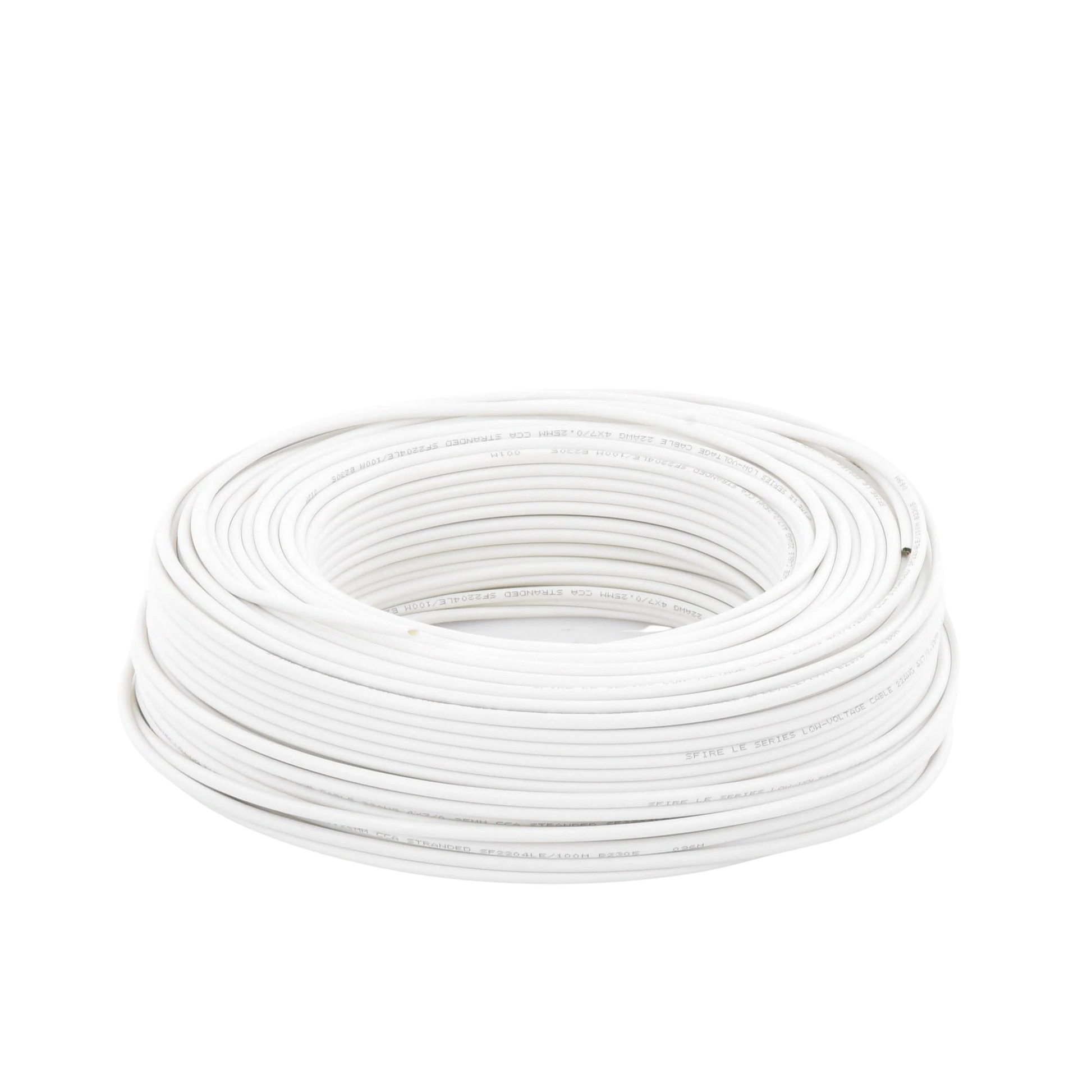 BOBINA DE 100 METROS / CABLE DE CCA / 4X22 AWG / TIPO ALUMINIO REVESTIDO DE COBRE / APLICACIONES EN ALARMAS DE INTRUSIÓN /AUTOMATIZACIÓN-Accesorios Control de Acceso-SFIRE-Bsai Seguridad & Controles