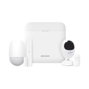 (AX PRO) KIT DE ALARMA AX PRO / INCLUYE: 1 HUB CON BATERIA DE RESPALDO / 1 SENSOR PIR / 1 CONTACTO MAGNÉTICO / 1 CONTROL REMOTO / 1 CÁMARA IP / WIFI / COMPATIBLE CON HIK-CONNECT P2P-Paneles de Alarma y Accesorios Hikvision-HIKVISION-Bsai Seguridad & Controles