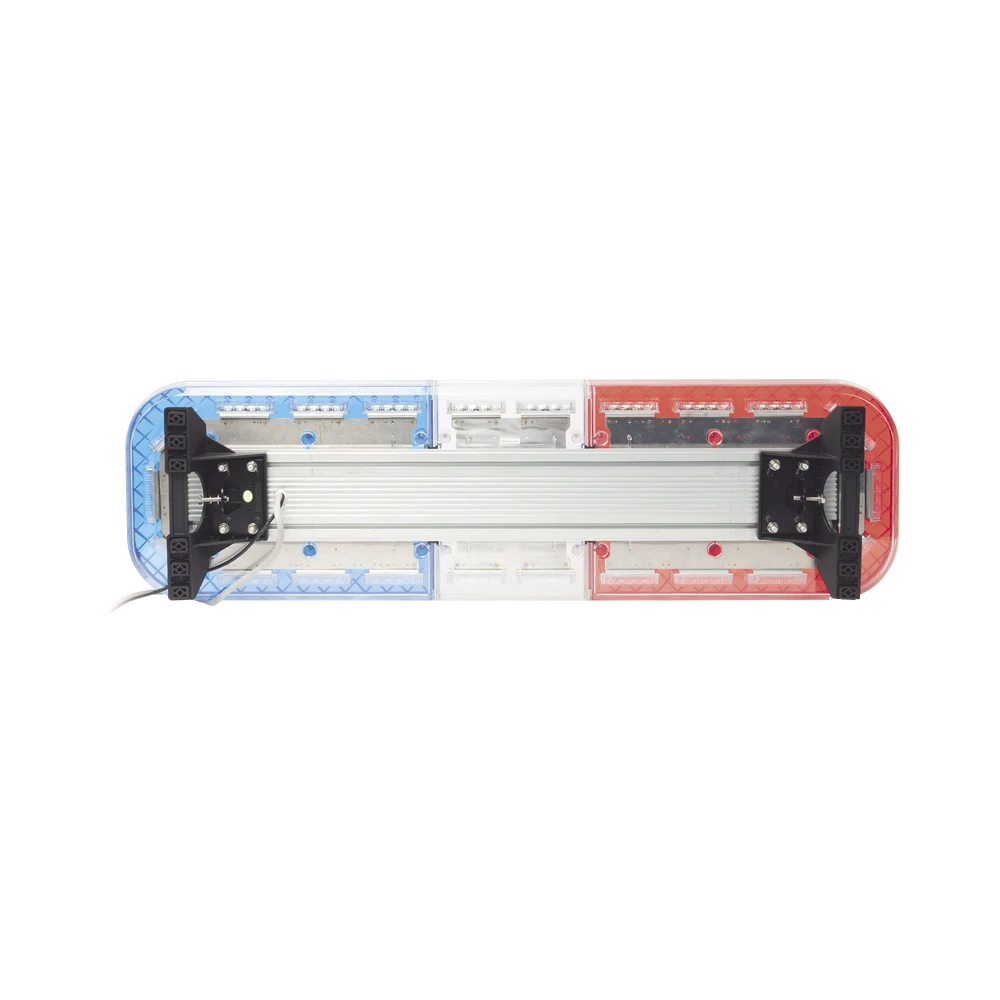 BARRA DE LUCES DE 47 ROJO/AZUL, 88 LED, CON CONTROL DE TRÁFICO EN COLOR ROJO/AZUL, IDEAL PARA EQUIPAR UNIDADES DE SEGURIDAD PÚBLICA-Torretas-EPCOM INDUSTRIAL SIGNALING-Bsai Seguridad & Controles