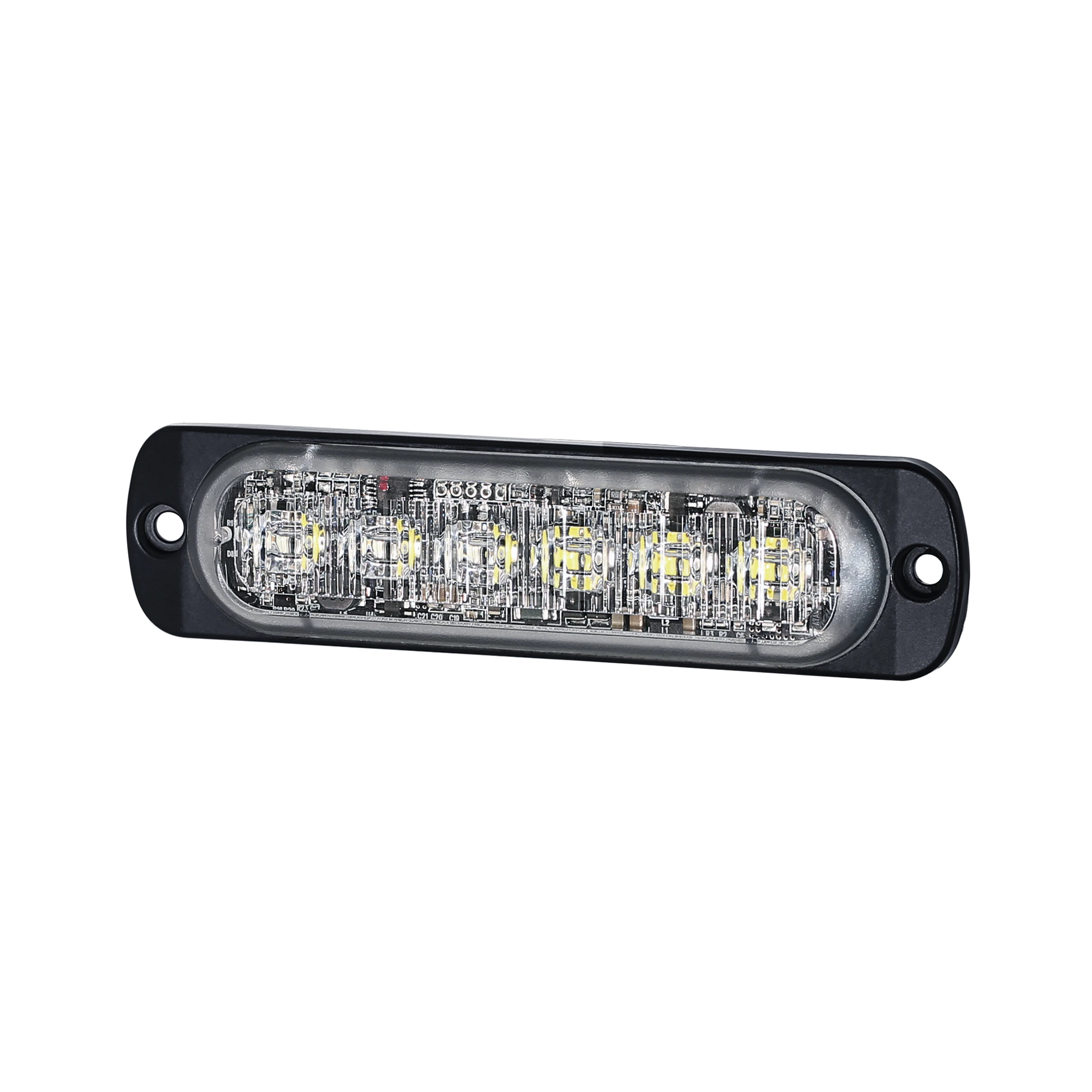 LUZ AUXILIAR DE 12 LED, ROJO/AZUL, SAE, BISEL NEGRO, LENTE TRANSPARENTE-Sirenas / Bocinas y Controladores Vehiculares-SIGNALPRO-Bsai Seguridad & Controles
