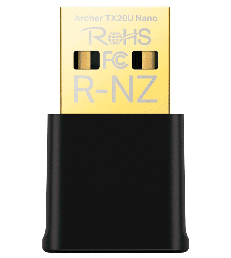 TP-LINK ARCHER TX20U NANO -ADAPTADOR USB WIFI 6 , CON VELOCIDADES DE HASTA 1201 MBPS (5 GHZ) + 574 MBPS (2,4 GHZ) , OFDMA Y MU-MIMO-Adaptadores de red Inalámbricos-TP-LINK-Bsai Seguridad & Controles