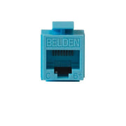 CONECTOR MODULAR JACK RJ45 CAT6 BELDEN AX101326 ESTILO KEYCONNECT AZUL CLARO COMPATIBLE CON FACEPLATE AX102660,AX102655,AX102249 PATCH PANEL MODULAR AX103114,AX103115,AX104599 ESQUEMA DE CABLEADO T568A/B HERRAMIENTA COMPATIBLE AX100749 USO INTERIOR CAL...-Adaptadores-BELDEN-Bsai Seguridad & Controles