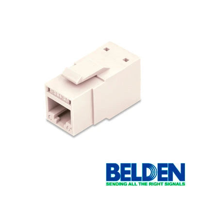 CONECTOR MODULAR JACK RJ45 CAT6 REVCONNECT BELDEN RV6MJKUEW-S1 ESTILO KEYCONNECT BLANCO COMPATIBLE CON FACEPLATE AX102660,AX102655,AX102249 ESQUEMA DE CABLEADO T568A/B HERRAMIENTA COMPATIBLE RVUTT01 USO INTERIOR CALIBRE DEL CONDUCTOR 23-24 AWG-Canalizacion-BELDEN-Bsai Seguridad & Controles
