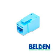 CONECTOR MODULAR JACK RJ45 CAT6 REVCONNECT BELDEN RV6MJKUTB-S1 ESTILO KEYCONNECT AZUL COMPATIBLE CON FACEPLATE AX102660,AX102655,AX102249 ESQUEMA DE CABLEADO T568A/B HERRAMIENTA COMPATIBLE RVUTT01 USO INTERIOR CALIBRE DEL CONDUCTOR 23-24 AWG-Canalizacion-BELDEN-Bsai Seguridad & Controles