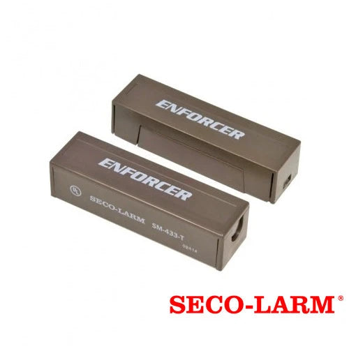 CONTACTO MAGNETICO CABLEADO NORMALMENTE CERRADO SECO-LARM SM-433-TQ/B MONTAJE SUPERFICIAL CON TERMINALES DE TORNILLOS OCULTOS COMPATIBLE CON CUALQUIER SISTEMA DE ALARMA COLOR CAFÉ.-Detectores / Sensores-ENFORCER SECOLARM-Bsai Seguridad & Controles