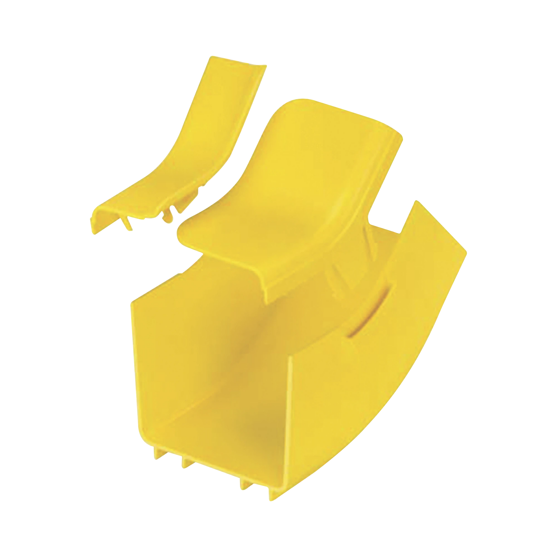 BAJADA VERTICAL INTERIOR DE 45º CON TAPA, PARA USO CON CANALETAS 4X4 FIBERRUNNER?, COLOR AMARILLO-Canaletas-PANDUIT-Bsai Seguridad & Controles