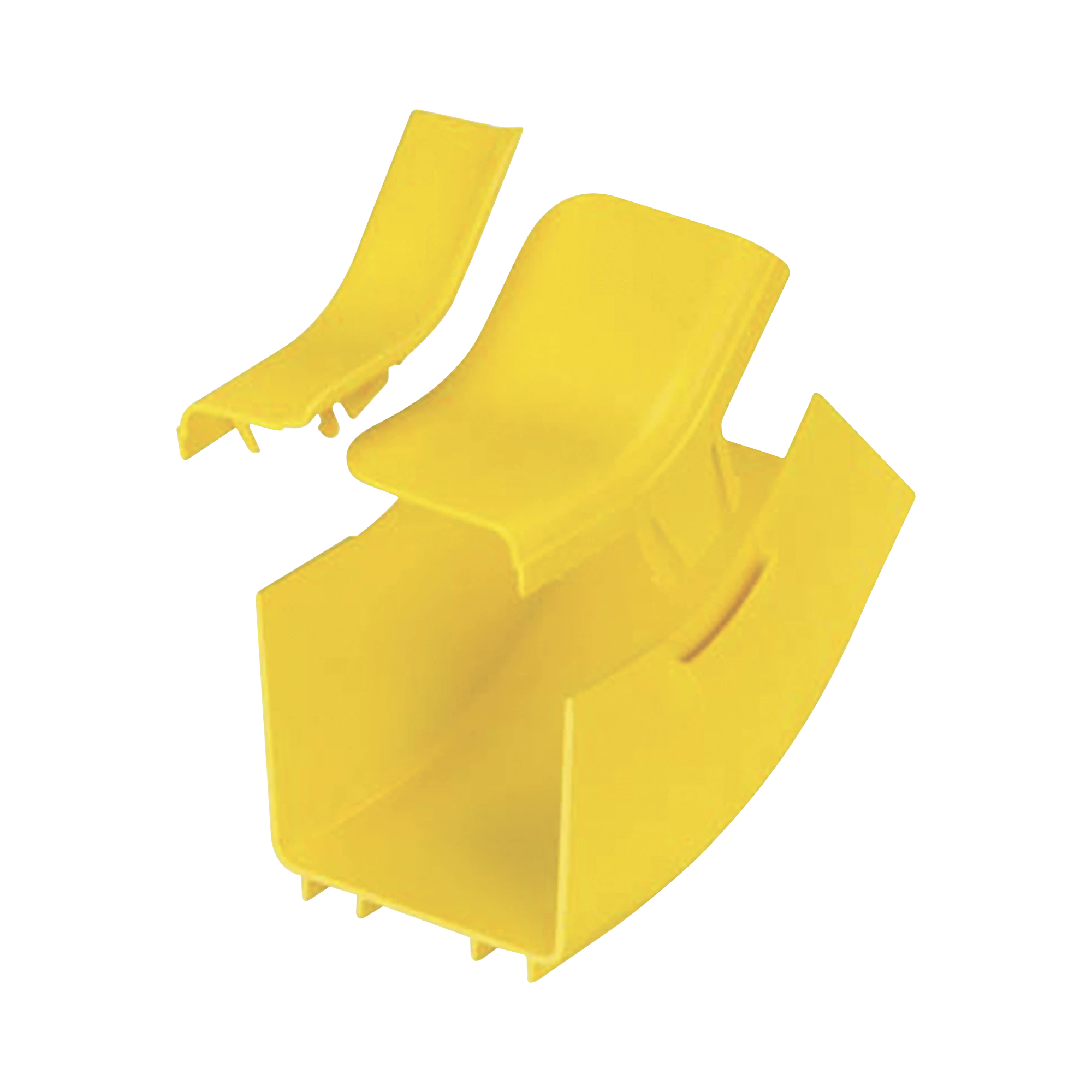 BAJADA VERTICAL INTERIOR DE 45º CON TAPA, PARA USO CON CANALETAS 4X4 FIBERRUNNER?, COLOR AMARILLO-Canaletas-PANDUIT-Bsai Seguridad & Controles