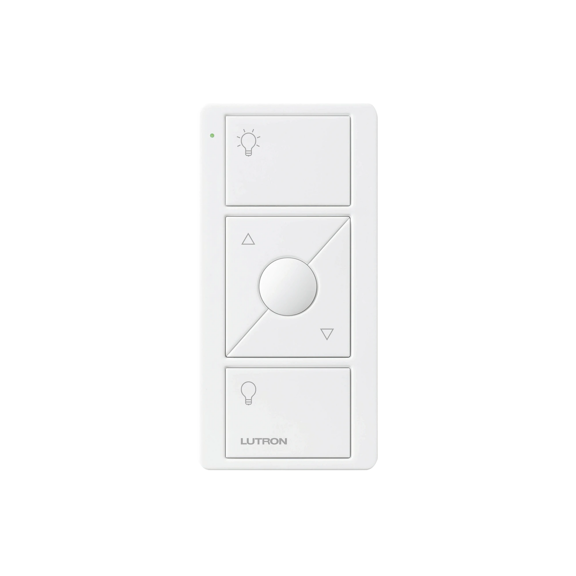 CONTROL REMOTO PICO 3 BOTONES ENCENDER/APAGAR, SUBIR/BAJAR INTENSIDAD, COLOR BLANCO, COMPLEMENTE CON UN ATENUADOR CASETA, RA2, RADIORA2.-Automatización - Casa Inteligente-LUTRON ELECTRONICS-Bsai Seguridad & Controles