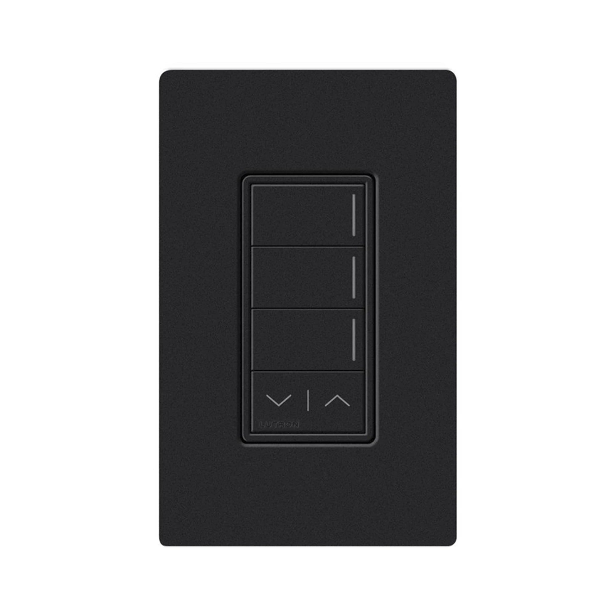 (RADIORA3) BOTONERA SUNNATA NEGRO 3 ESCENAS Y 2 BOTONES SUBIR/BAJAR PARA RADIO RA3, PROGRAME ESCENAS DIFERENTES EN CADA BOTÓN.-Automatización - Casa Inteligente-LUTRON RADIORA 3-Bsai Seguridad & Controles