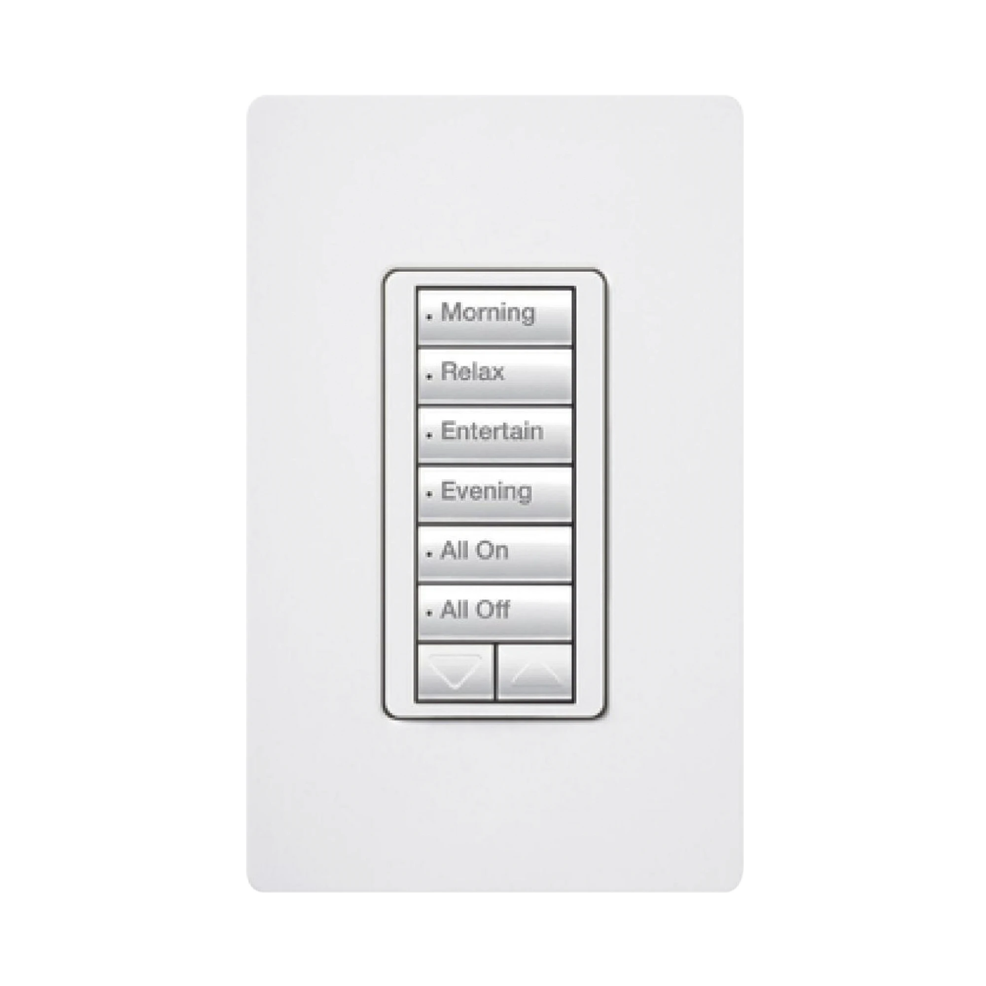 (RADIORA2) TECLADO SEETOUCH HIBRIDO 6 BOTONES, 2 BOTONES SUBIR/BAJAR, PROGRAME ESCENAS DIFERENTES EN CADA BOTÓN,PUEDE INSTALARSE EN UN INTERRUPTOR DE LUZ.-Automatización - Casa Inteligente-LUTRON ELECTRONICS-Bsai Seguridad & Controles