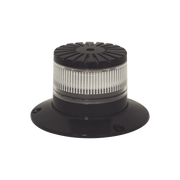 BALIZA LED COMPACTA DISCRETA, DOMO CLARO, COLOR ROJO-Torretas-ECCO-Bsai Seguridad & Controles