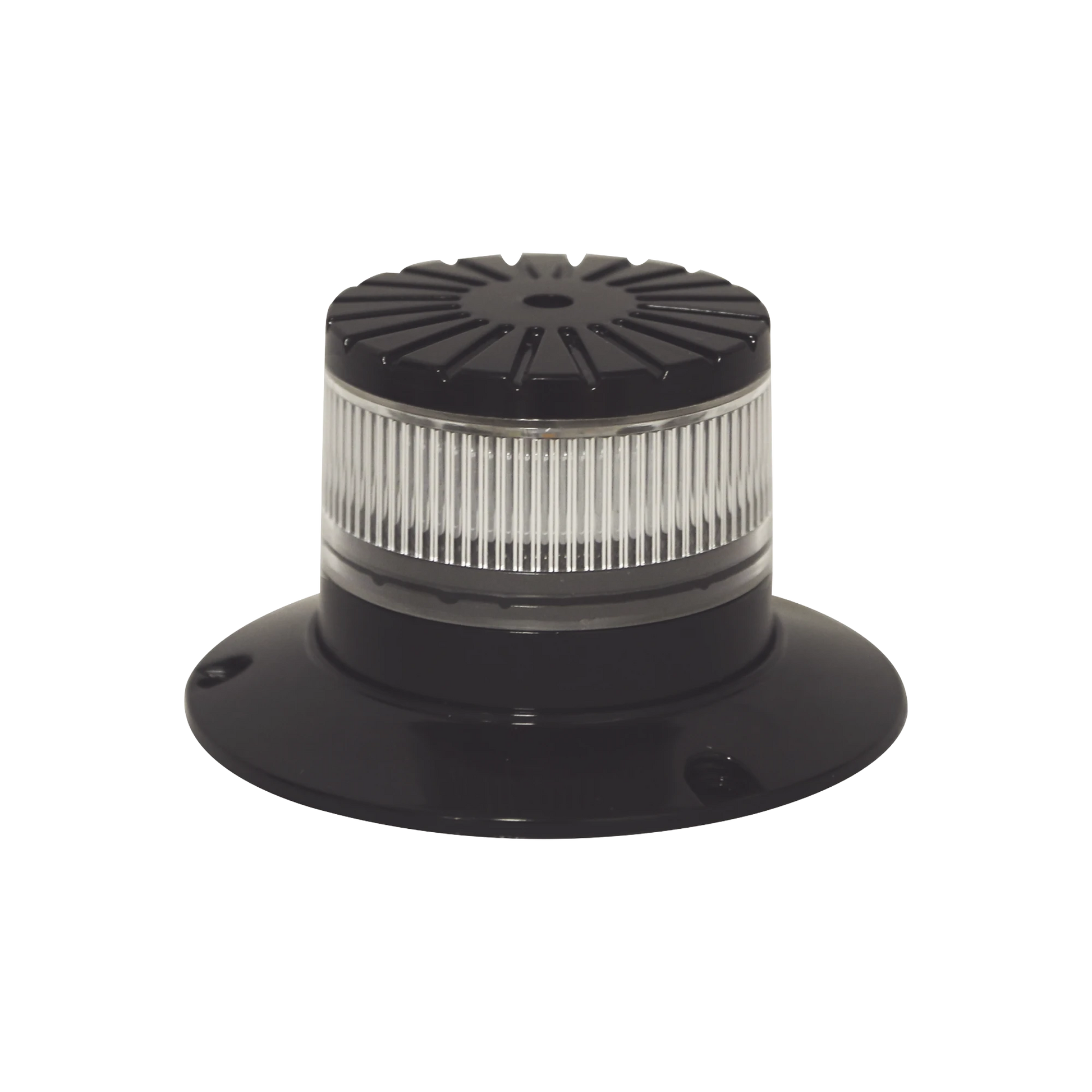 BALIZA LED COMPACTA DISCRETA, DOMO CLARO, COLOR ROJO-Torretas-ECCO-Bsai Seguridad & Controles