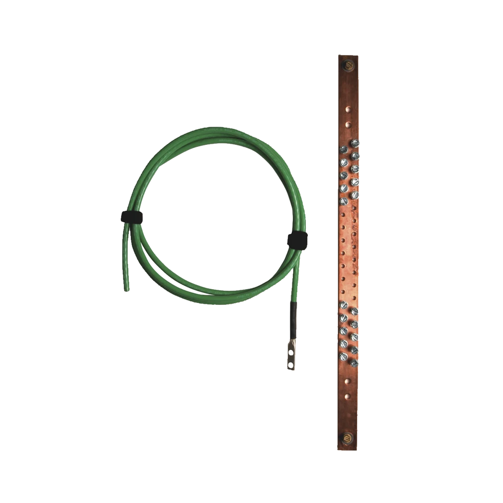 BARRA DE COBRE DE PUESTA A TIERRA PARA GABINETES Y RACK'S DE TELECOMUNICACIONES, DE 19IN-Accesorios para Instalacion Tierra Fisica y Pararrayos-SIEMON-Bsai Seguridad & Controles