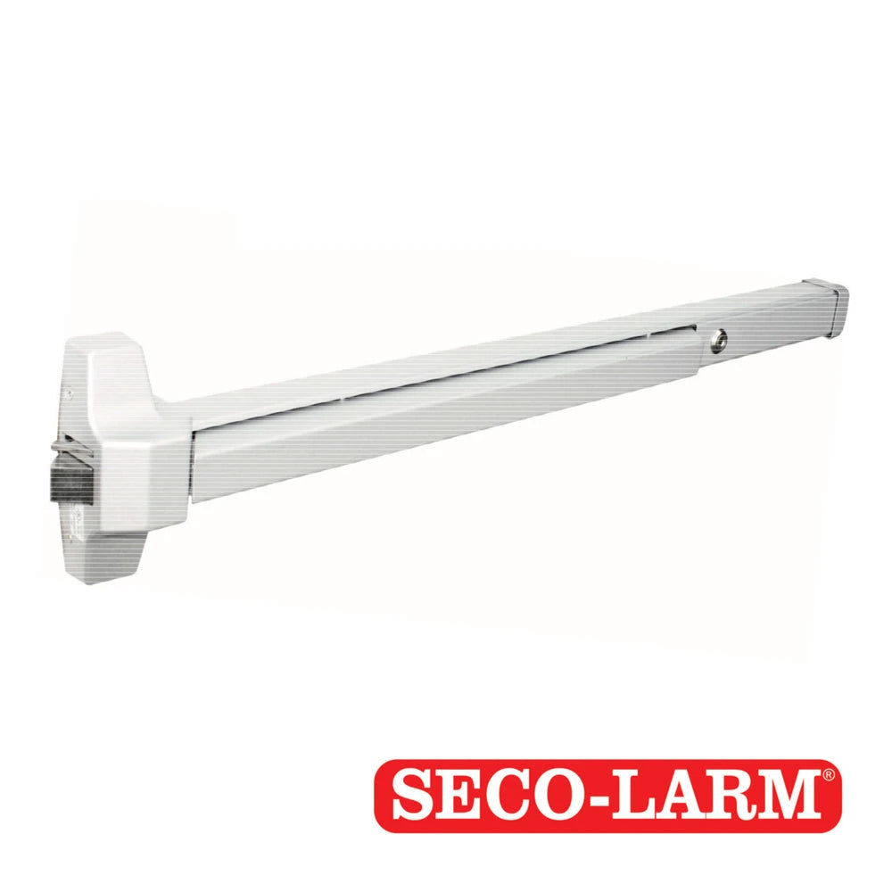 BARRA DE EMERGENCIA PARA PUERTA DE 76-122CM DE ANCHO. EQUIPADA CON PESTILLO MUERTO PARA MAYOR SEGURIDAD FUNCION REVERSIBLE-Cierrapuertas-SECO-LARM-Bsai Seguridad & Controles