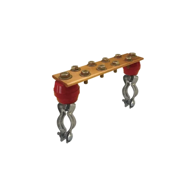 BARRA DE UNIÓN INSTALACIÓN EN TUBO HASTA 1" DE DIÁMETRO-Accesorios para Instalacion Tierra Fisica y Pararrayos-TOTAL GROUND-Bsai Seguridad & Controles