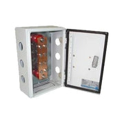BARRA ESTAÑADA DE UNIÓN Y DISTRIBUCIÓN DE HILOS TIERRA FÍSICA CON GABINETE DE 1000 AMPERES DE CAPACIDAD.-Accesorios para Instalacion Tierra Fisica y Pararrayos-TOTAL GROUND-Bsai Seguridad & Controles