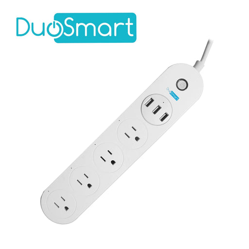 BARRA MULTICONTACTO WIFI DUOSMART B50 CON CONTROL INDEPENDIENTE DE CONTACTOS Y USB COMPATIBLE CON APP DUOSMART-Automatizacion - Casa Inteligente-DUOSMART-B50-Bsai Seguridad & Controles