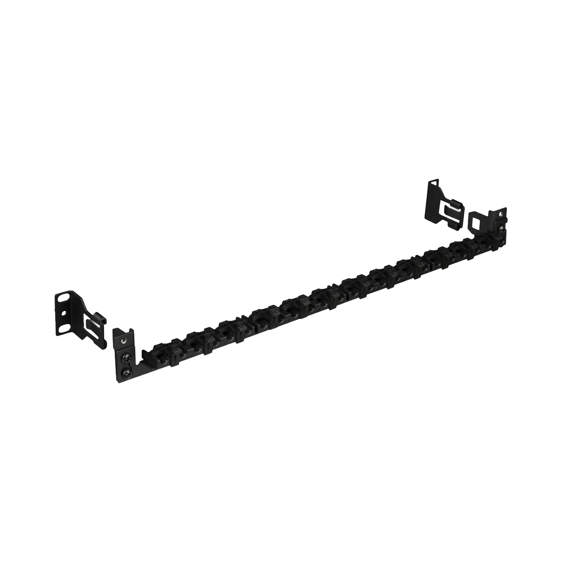 BARRA PARA ALIVIAR TENSIÓN O PESO ATRÁS DE PATCH PANEL, PARA 24 CABLES, CON CLIPS AJUSTABLES, COLOR NEGRO-Racks y Gabinetes-PANDUIT-Bsai Seguridad & Controles