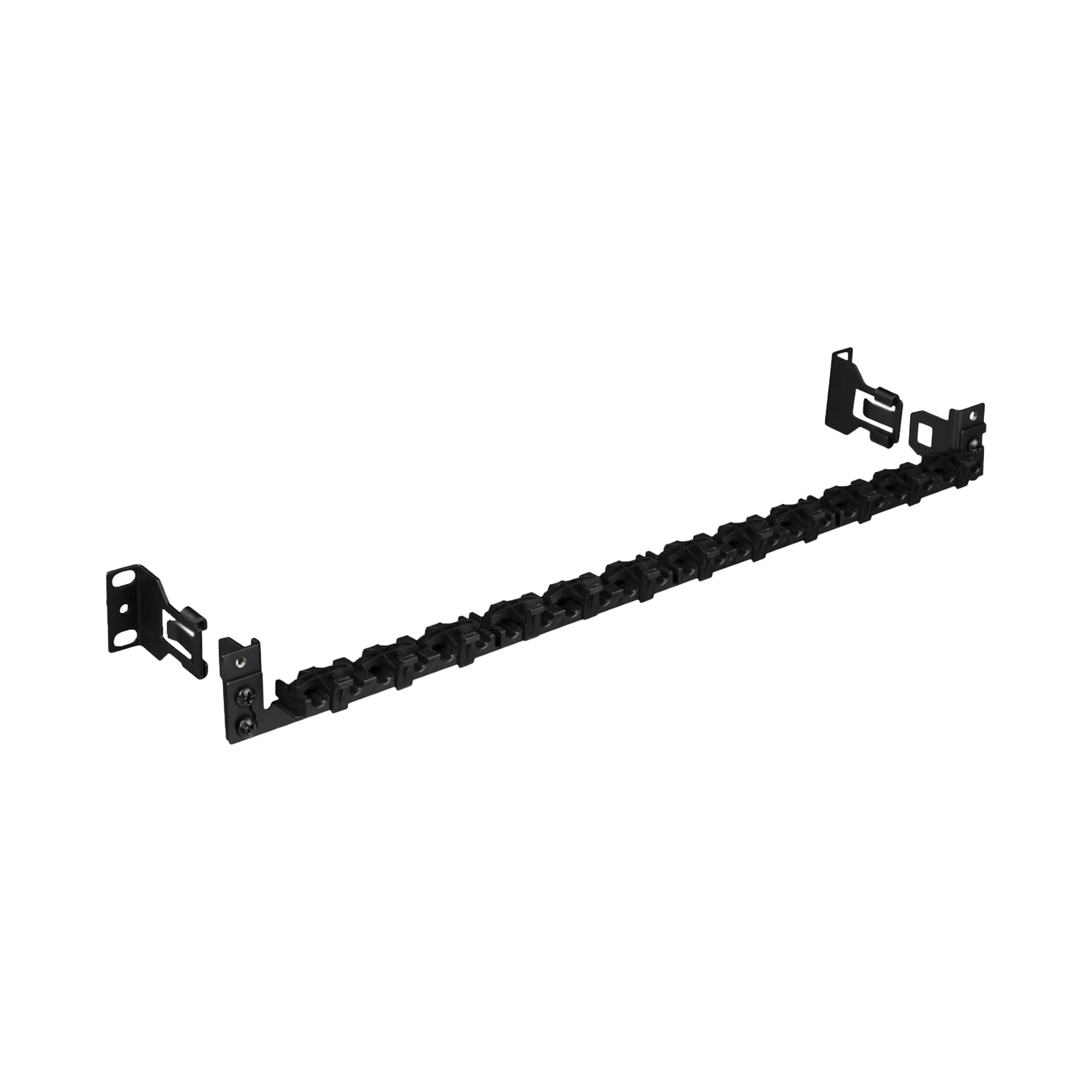 BARRA PARA ALIVIAR TENSIÓN O PESO ATRÁS DE PATCH PANEL, PARA 24 CABLES, CON CLIPS AJUSTABLES, COLOR NEGRO-Racks y Gabinetes-PANDUIT-Bsai Seguridad & Controles