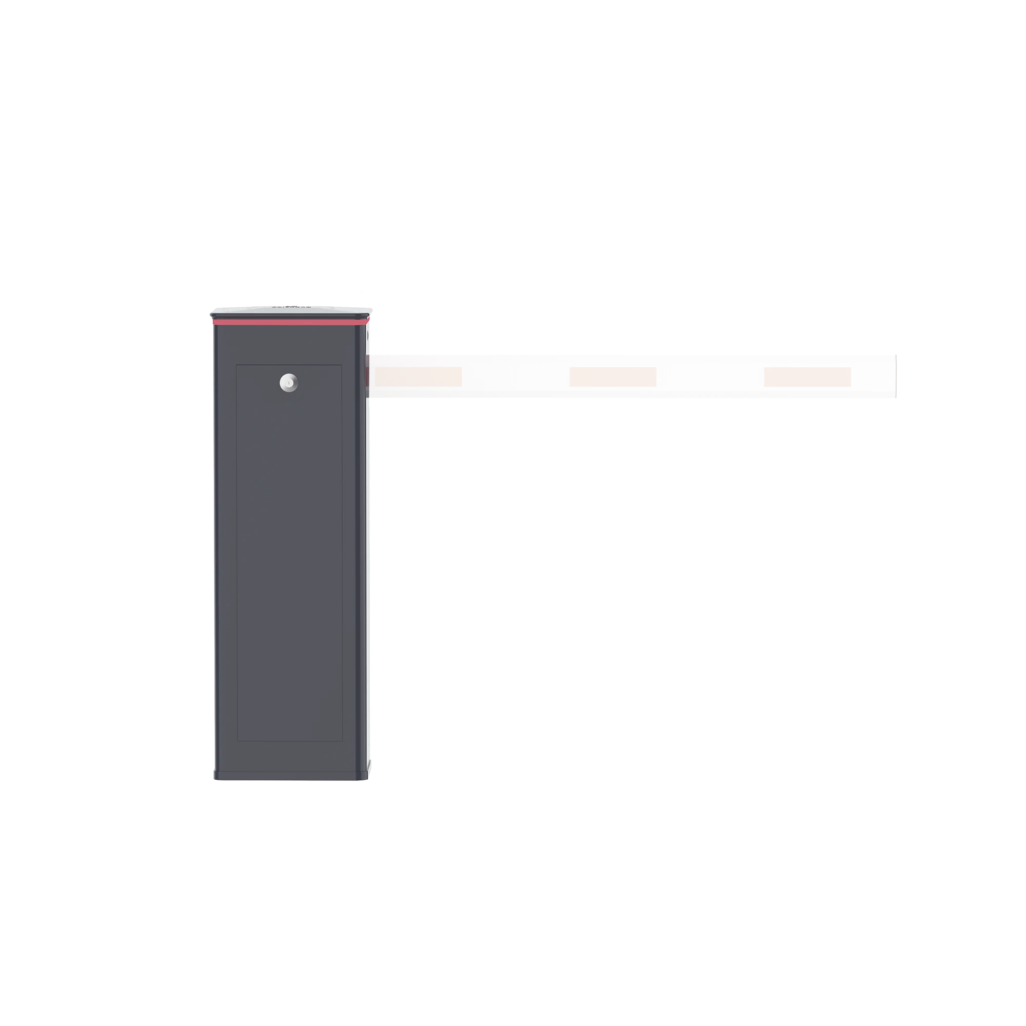 BARRERA VEHICULAR IZQUIERDA / SOPORTA BRAZO ARTICULADO DE HASTA 4 METROS / FINAL DE CARRERA AJUSTABLE POR PROGRAMACIÓN / TIEMPO DE APERTURA DE 3 SEGUNDOS / CON CORONA LED SEMAFORIZADA-Acceso Vehicular-ACCESSPRO-Bsai Seguridad & Controles