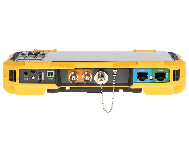 DAHUA PFM907 -PROBADOR DE VIDEO IP Y HDCVI/ SOPORTA COMPRESIÓN DE VIDEO H.265 Y H.264/ CONTROL PTZ/ SOPORTA AUDIO/ MULTIMETRO INTEGRADO/ PROBADOR DE RED/ PROBADOR DE SEÑAL WIFI/ SOPORTA PROTOCOLO ONVIF/ SALIDA DE 12V 2 AMP PARA CÁMARA/ BASADO EN LINUX-Probadores de Video-DAHUA-Bsai Seguridad & Controles