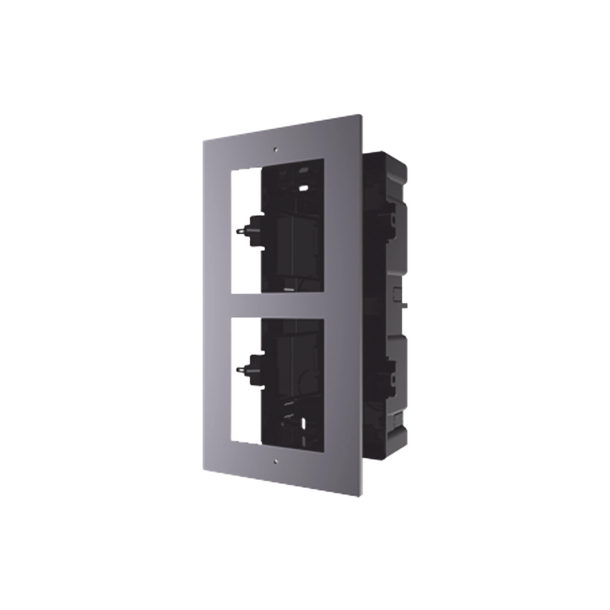 BASE DE 2 ESPACIOS PARA EMPOTRAR MÓDULOS DE VIDEOPORTEROS HIKVISION-Videoporteros e Interfonos-HIKVISION-Bsai Seguridad & Controles