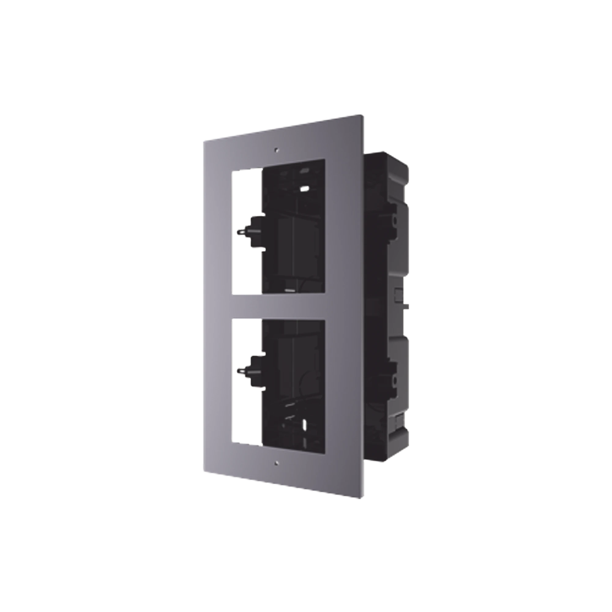 BASE DE 2 ESPACIOS PARA EMPOTRAR MÓDULOS DE VIDEOPORTEROS HIKVISION-Videoporteros e Interfonos-HIKVISION-Bsai Seguridad & Controles