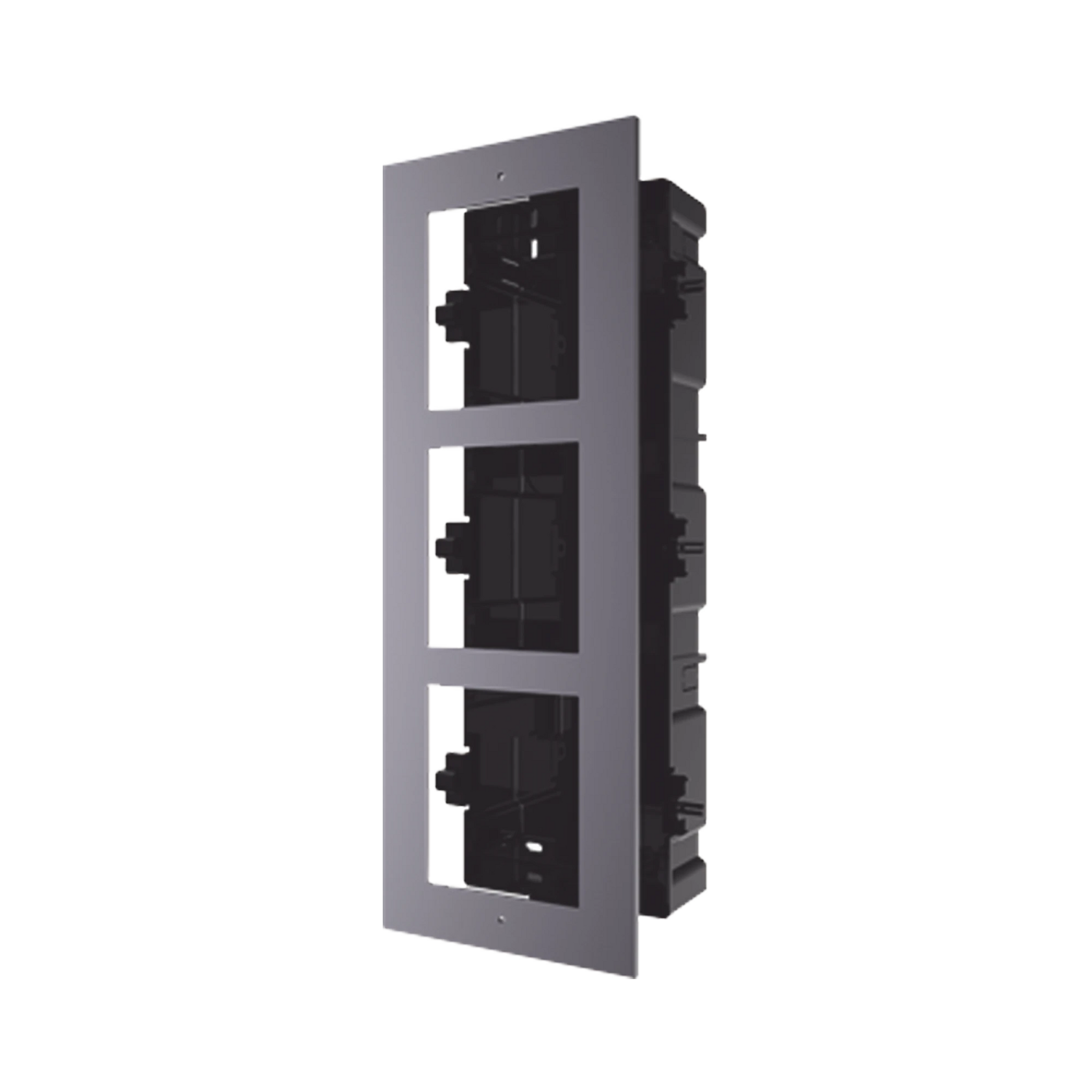 BASE DE 3 ESPACIOS PARA EMPOTRAR MÓDULOS DE VIDEOPORTEROS HIKVISION-Videoporteros e Interfonos-HIKVISION-Bsai Seguridad & Controles