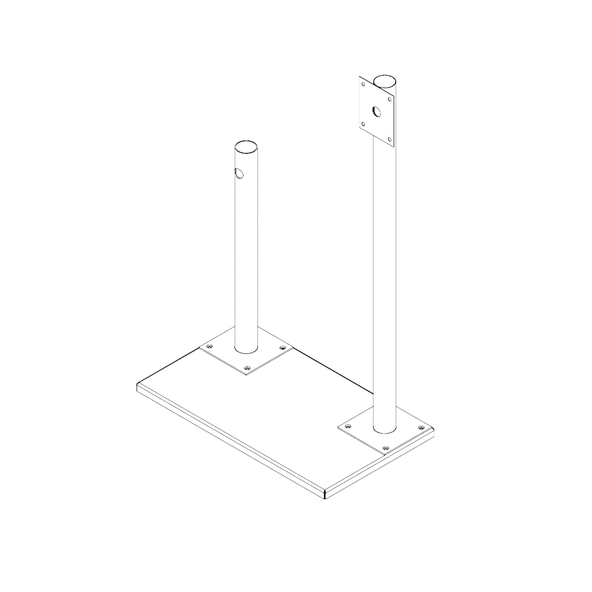 BASE DE DEMOSTRACIÓN PARA ANTENA FORCE Y CÁMARA HIKVISION.-Accesorios Videovigilancia-EPCOM INDUSTRIAL-Bsai Seguridad & Controles
