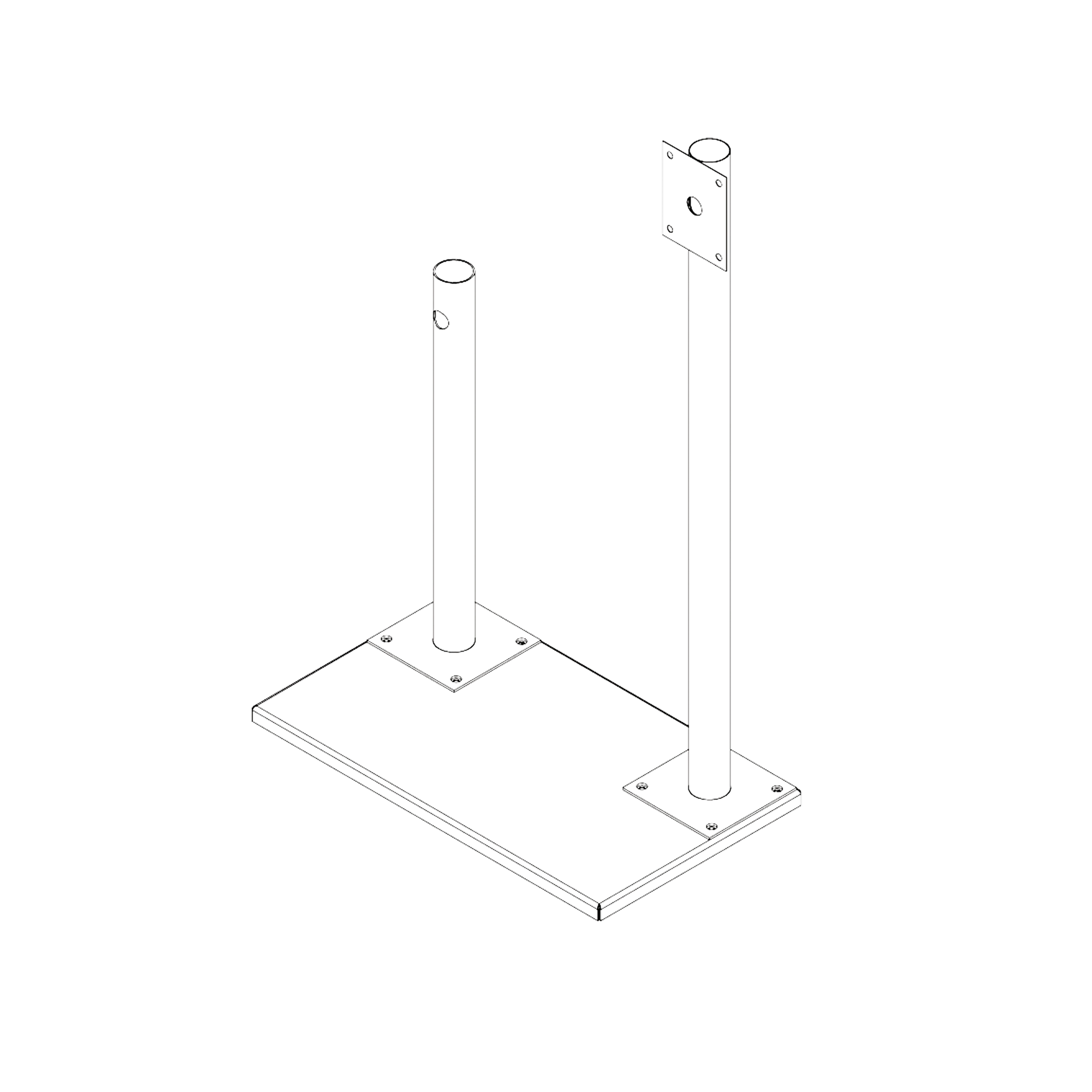 BASE DE DEMOSTRACIÓN PARA ANTENA FORCE Y CÁMARA HIKVISION.-Accesorios Videovigilancia-EPCOM INDUSTRIAL-Bsai Seguridad & Controles