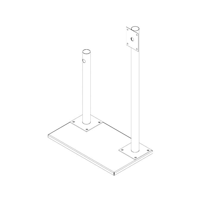 BASE DE DEMOSTRACIÓN PARA ANTENA FORCE Y CÁMARA HIKVISION.-Accesorios Videovigilancia-EPCOM INDUSTRIAL-EXPO-BASE-CAM-Bsai Seguridad & Controles