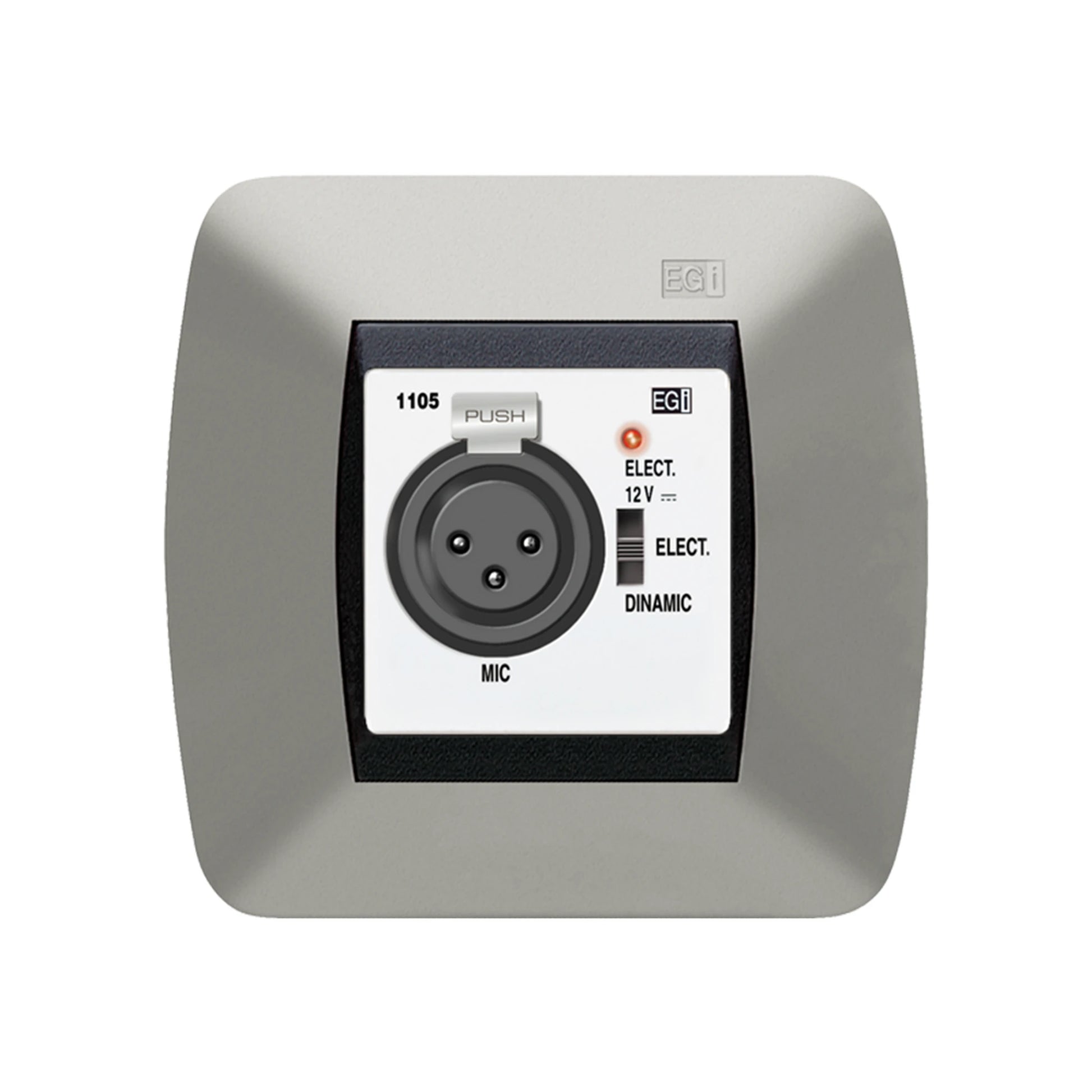 BASE DE ENTRADA MICROFÓNICA XLR PREAMPLIFICADA. BLANCO-Audio IP-EGI AUDIO SOLUTIONS-Bsai Seguridad & Controles