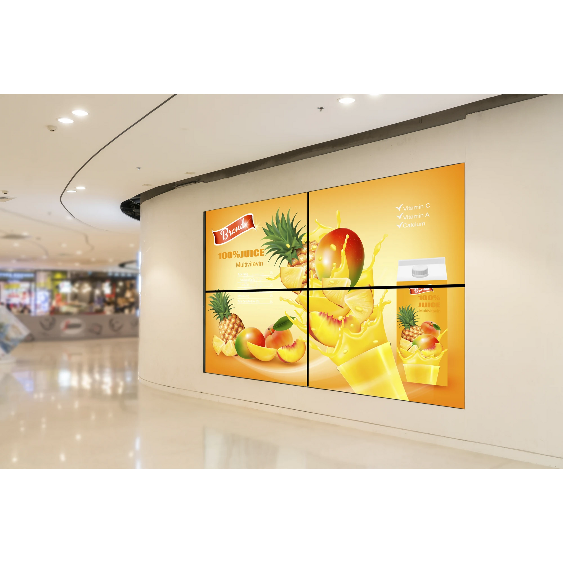 KIT VIDEOWALL COMERCIAL 2X2 / INCLUYE 4 PANTALLAS 55" / CONTROLADOR DE 2 ENTRADAS HDMI / BASE DE PARED-Monitores Pantallas y Mobiliario-HIKVISION-Bsai Seguridad & Controles
